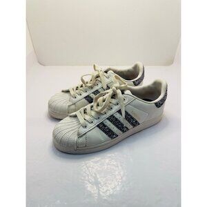 Adidas Glitter Superstar Sneakers Vintage Y2K Size Kids 6.5 Womens 8